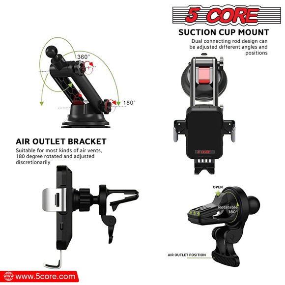Magnetic Wireless Car Charger Mount, Stick on The Dashboard WICH CHARGER - Picture 3 of 13
